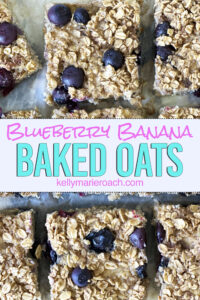 Blueberry Banana baked oats